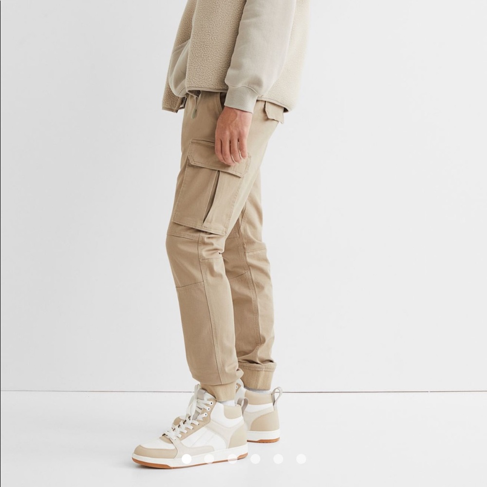 H&M mens skinny fit cargo
